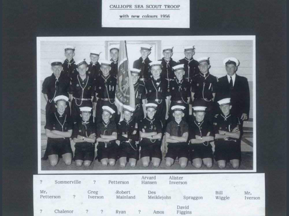 Group photo of Calliope with new colours (1956)